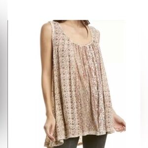 Free People Mess Around tunic in ivory size XS nwt